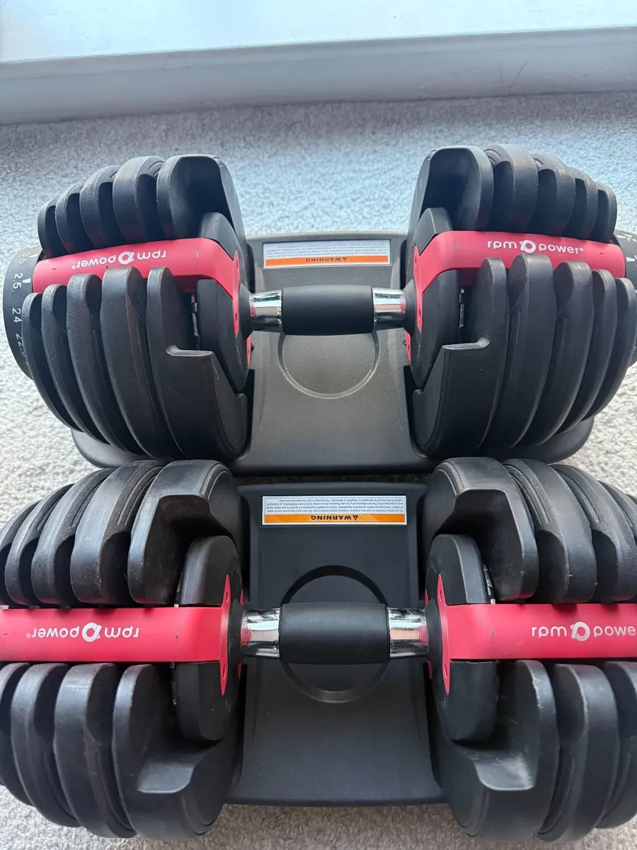 RPM Power 24KG Adjustable Dumbbells Set - Image 1