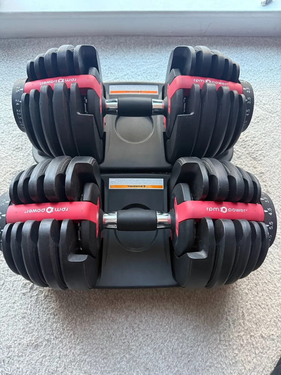 RPM Power 24KG Adjustable Dumbbells Set - Image 3