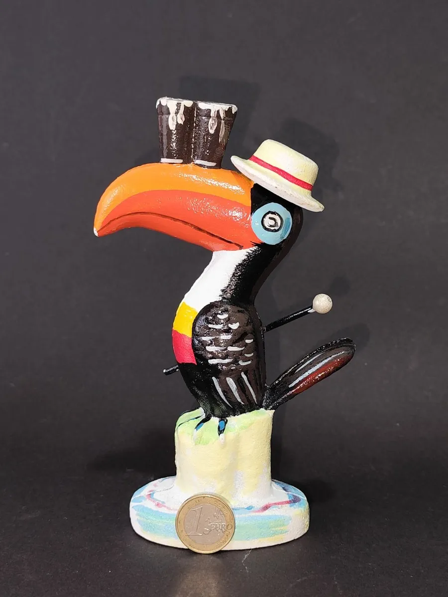 Hand Painted Guinness Toucan Figurine - Image 1