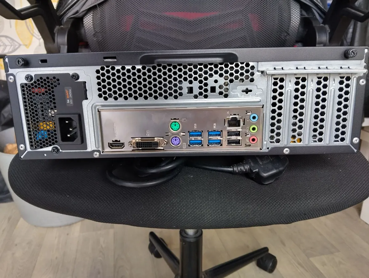 Antec SFF PC and power cable - Image 2