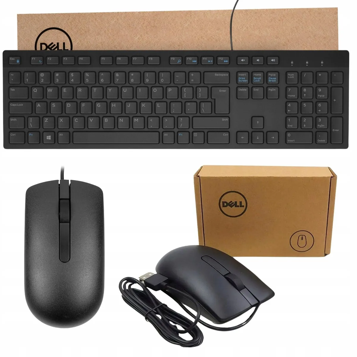 Dell Wired USB Keyboard and Mouse Set – New in Box - Image 1