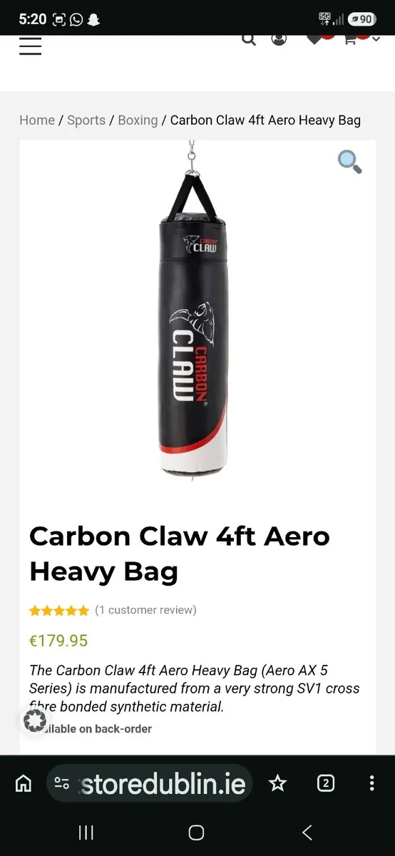 Boxing bag