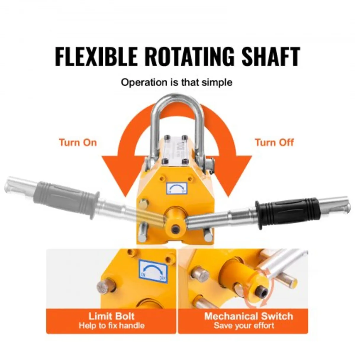 Magnetic Lifter, 660 lbs/300 kg Pulling Capacity, - Image 2
