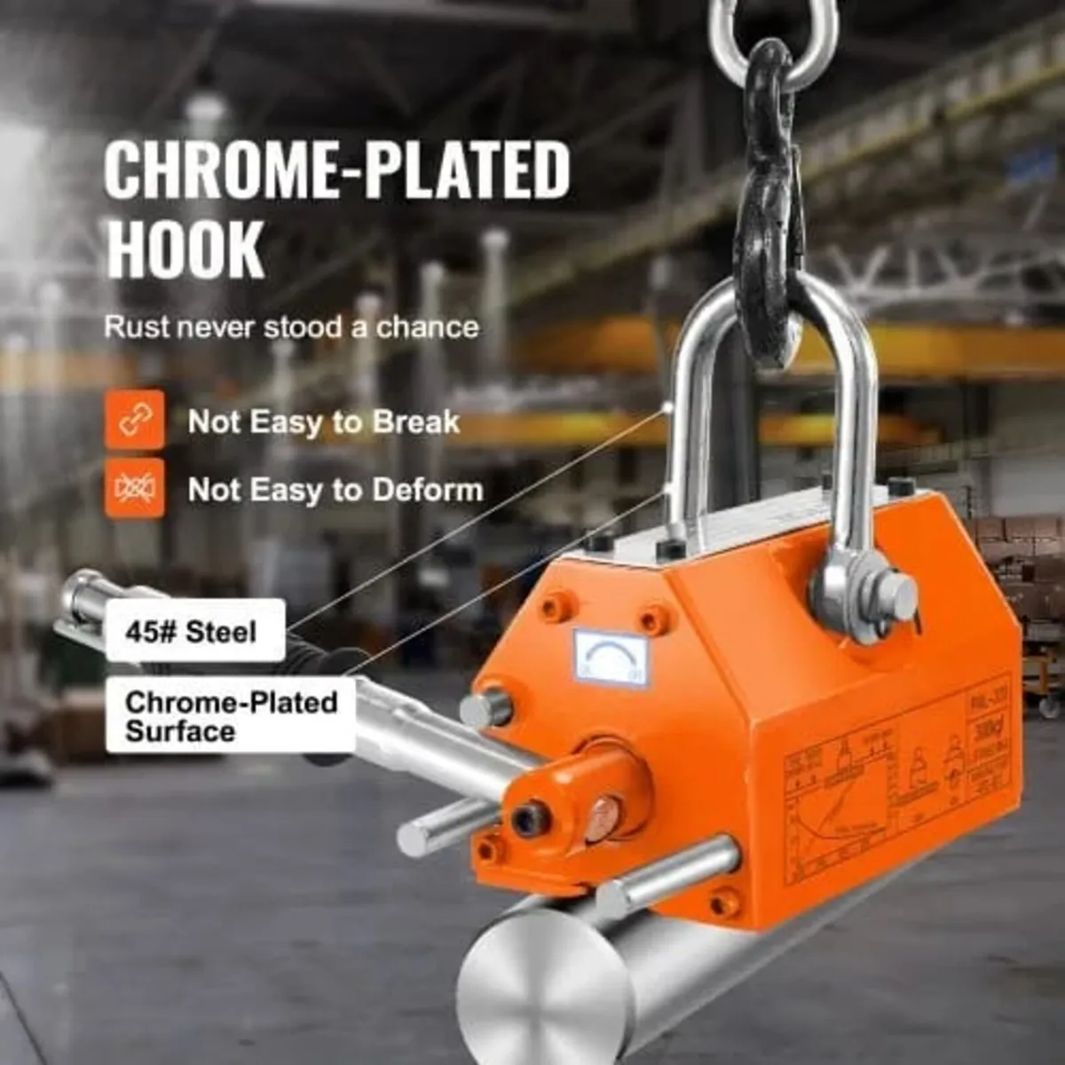 Magnetic Lifter, 660 lbs/300 kg Pulling Capacity, - Image 4