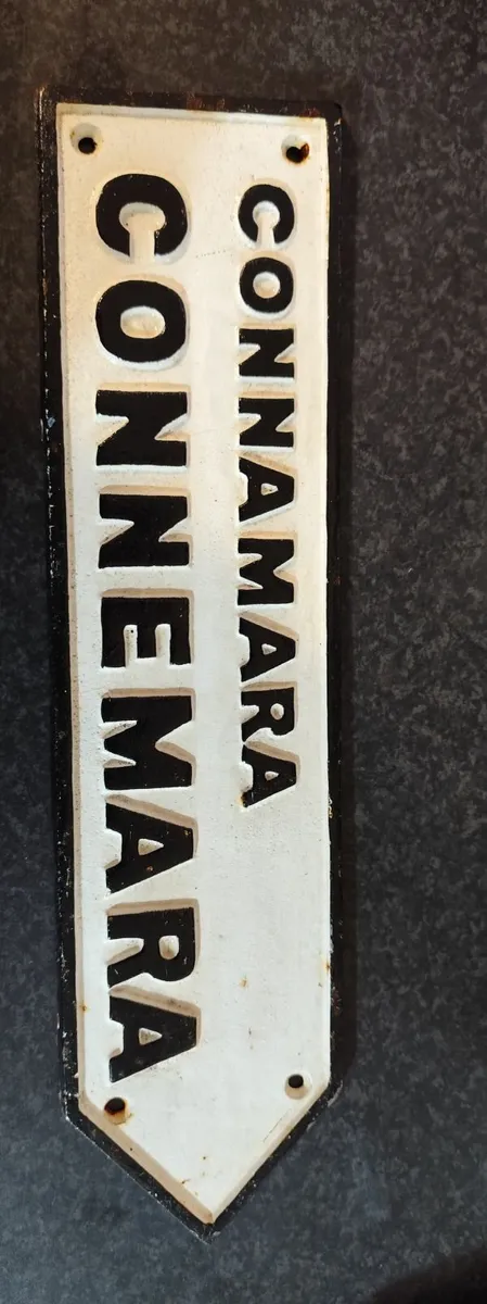 Cast Iron Collectable Connemara Sign - Image 1