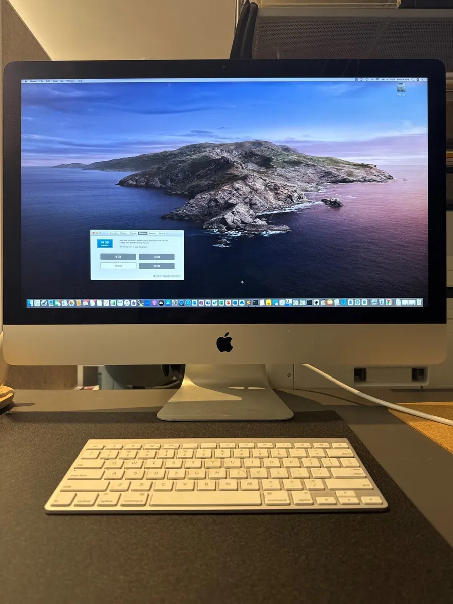 Apple iMac 27” 1TB SSD Upgrade, 16Gb RAM - Image 1