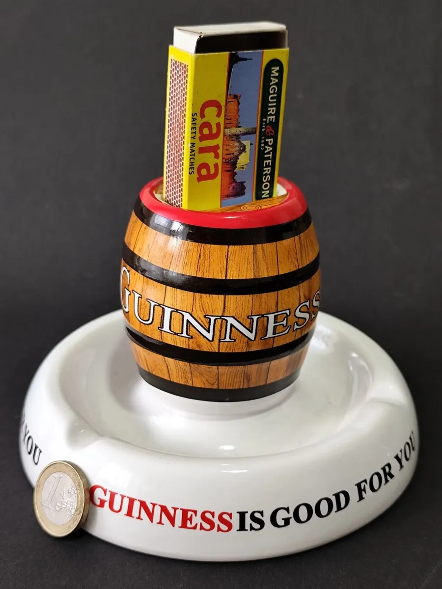 Beautiful Ceramic Guinness Barrel Ashtray - Image 1