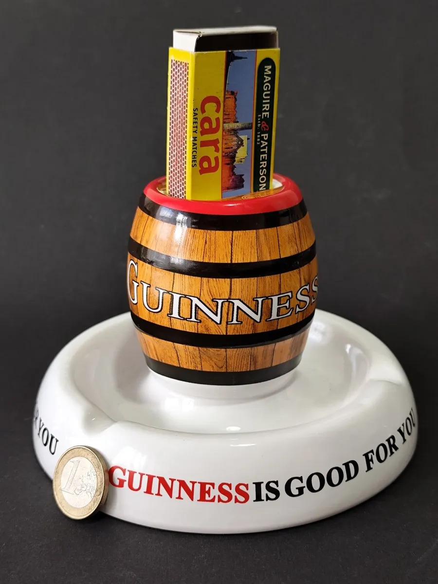 Beautiful Ceramic Guinness Barrel Ashtray - Image 2