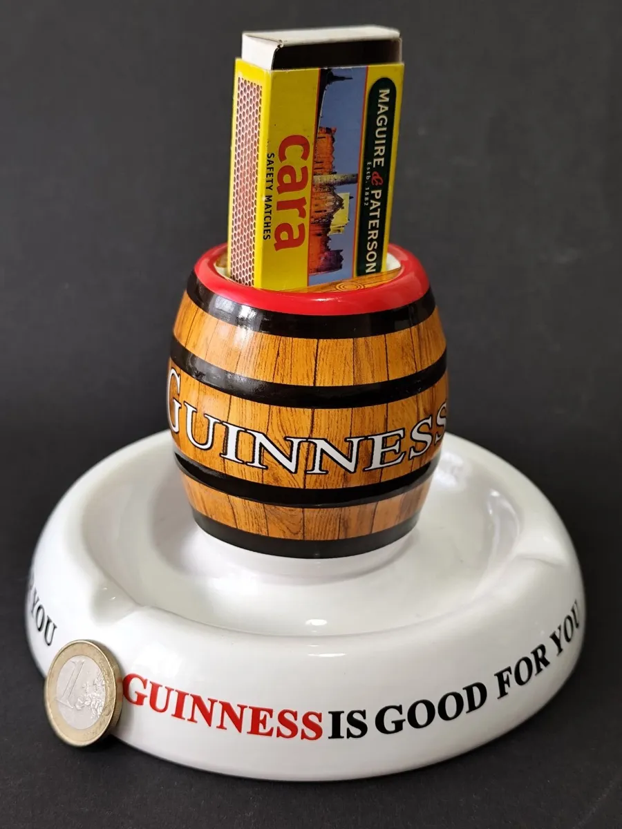 Beautiful Ceramic Guinness Barrel Ashtray - Image 4