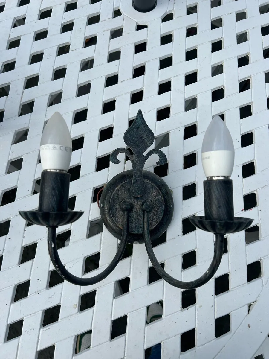Black ironwork light fittings - Image 4