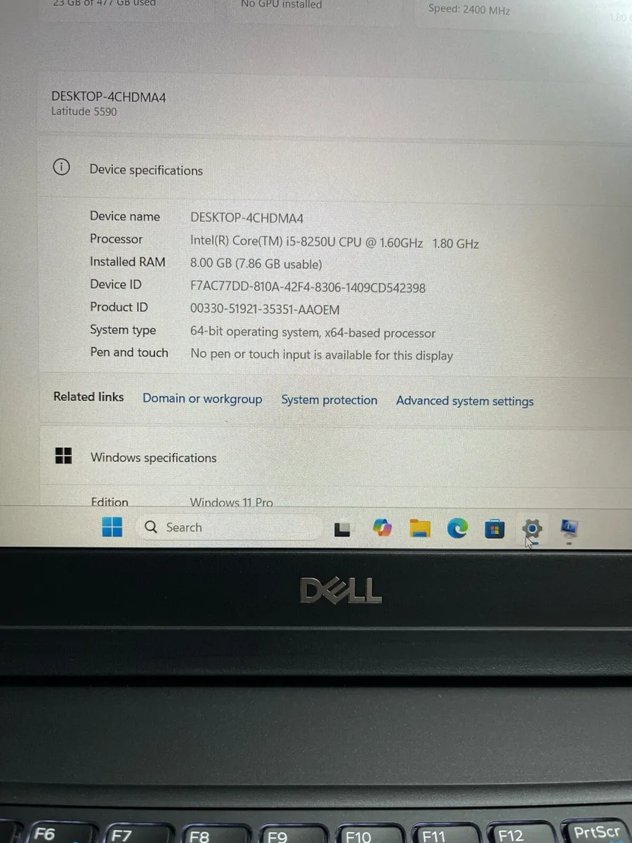 Dell Laptop i5 pro 8/512 windows 11 pro - Image 4