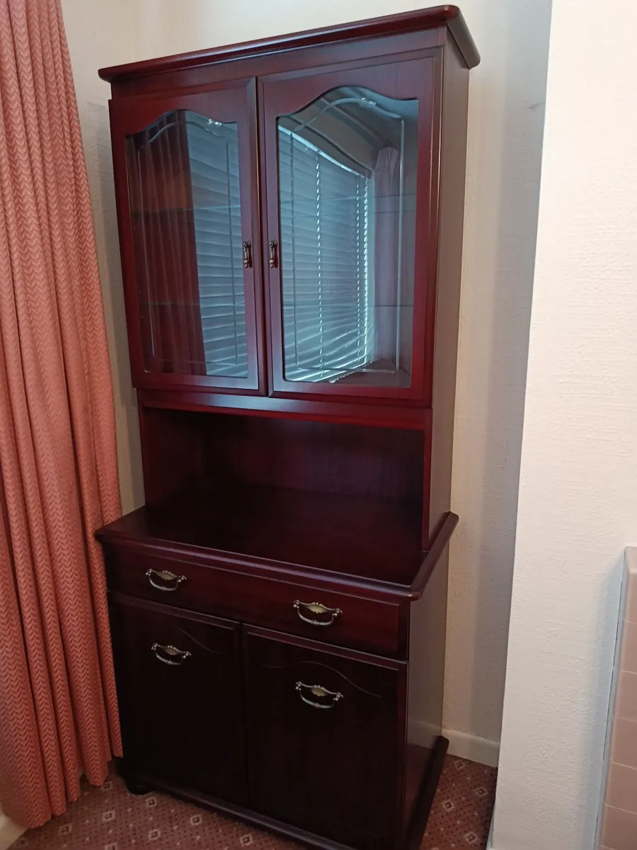 3 piece suite, display cabinet and dresser - Image 2