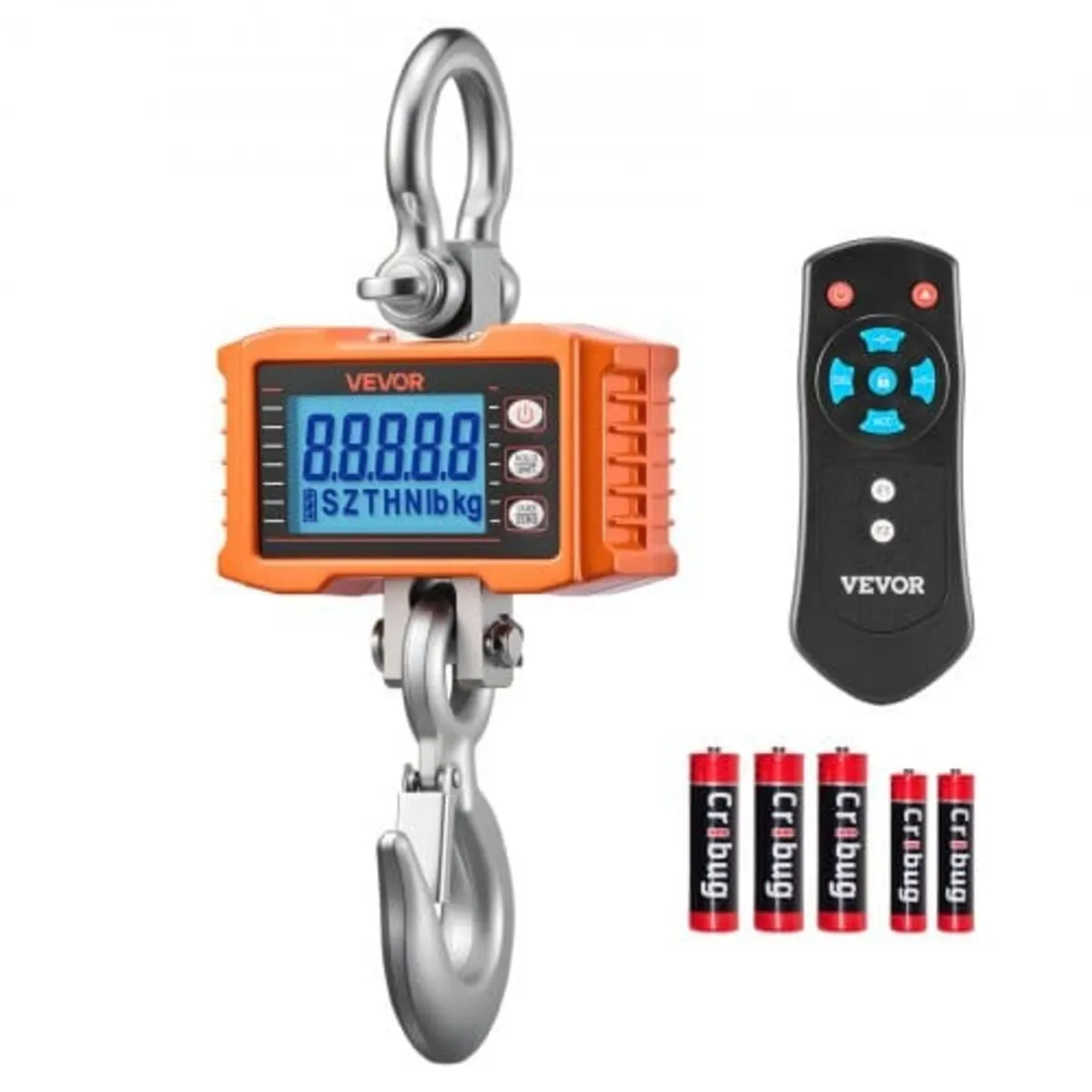 Digital Crane Scale, 4400 lbs/2000 kg Max Capacity - Image 1