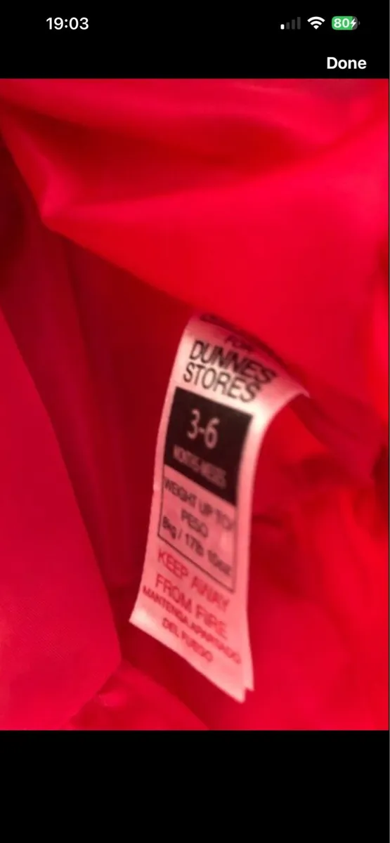 Girls stunning dress 3/6 mths €5 - Image 3