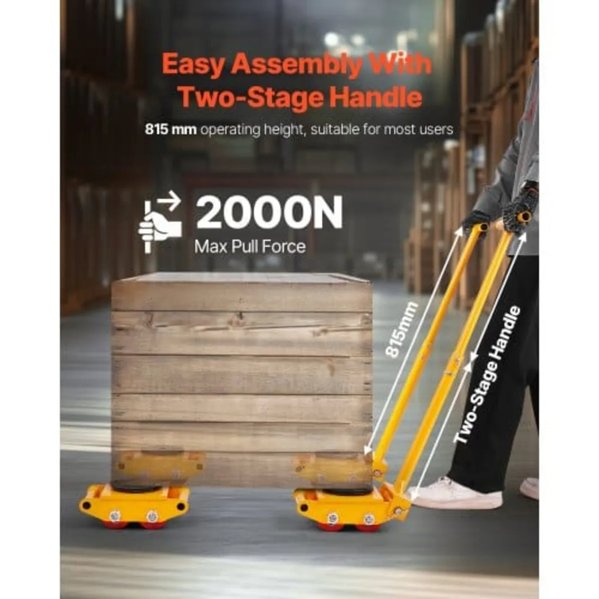 Machine Skate, 6T Machinery Skate Dolly, 13228 lbs - Image 4