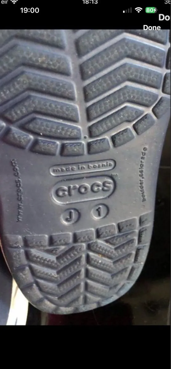 Boys crocs size 1 €20 - Image 4