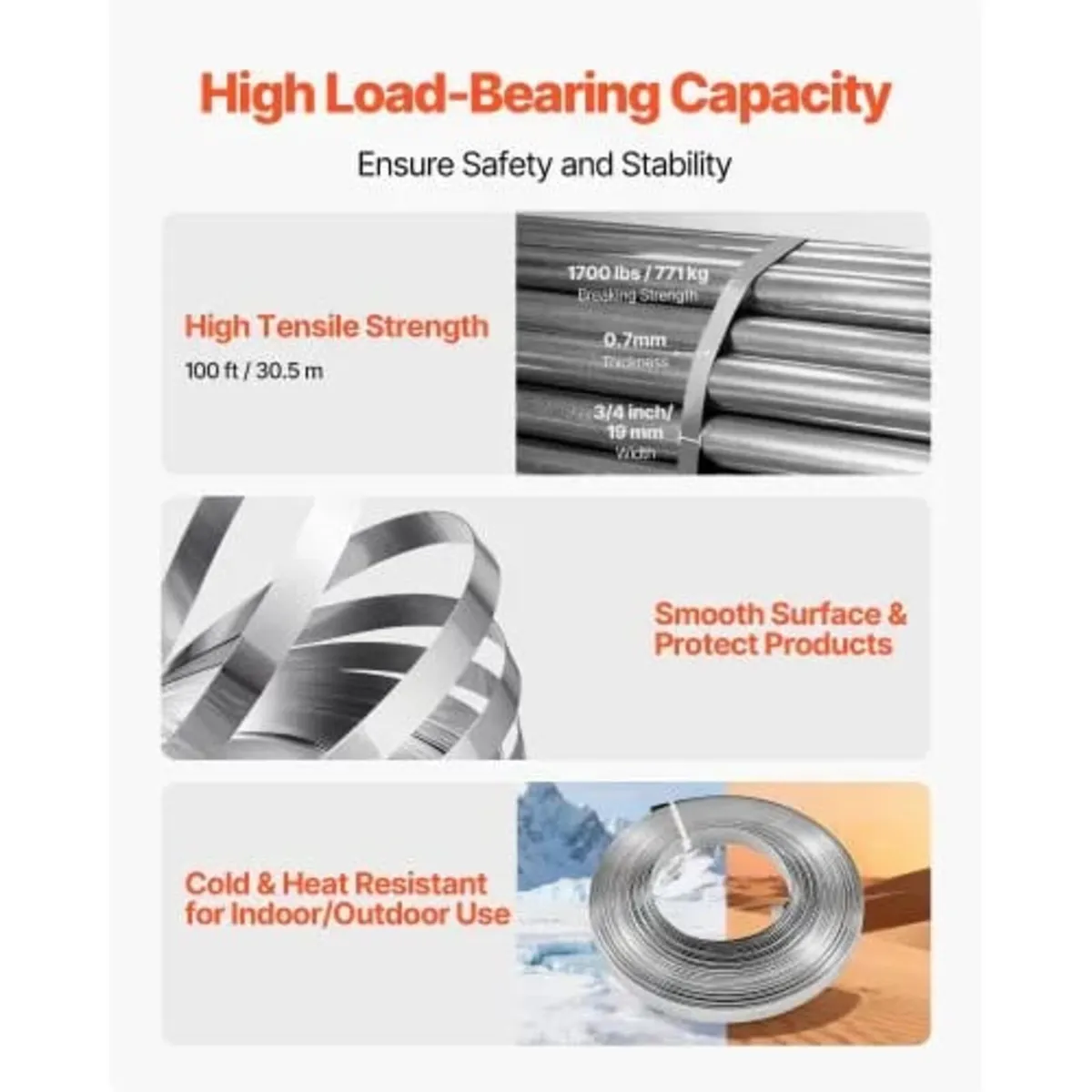 Steel Banding Strapping Kit, Heavy Duty Banding Se - Image 3