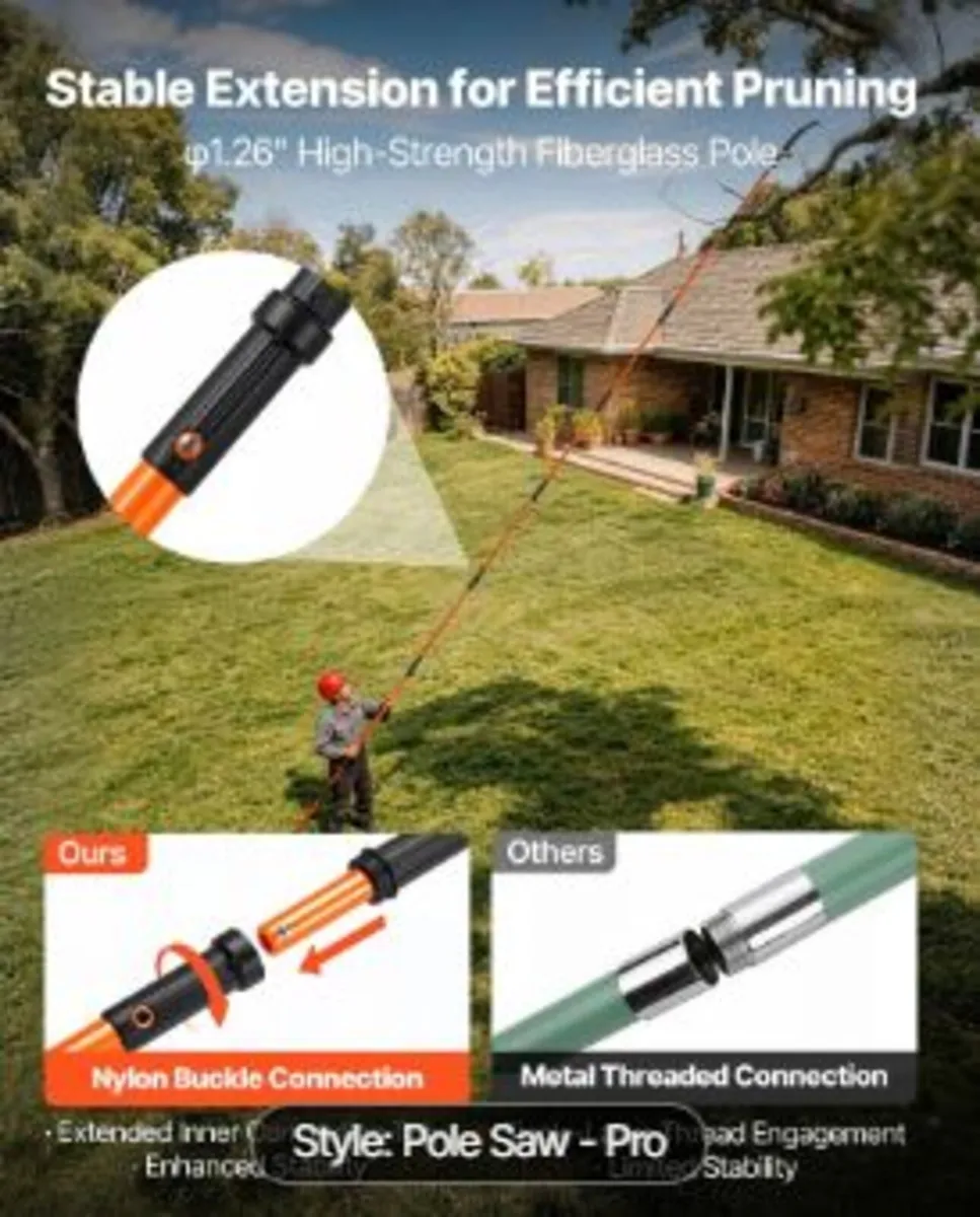 Manual Pole Saw, 2.2 - 8.2 m Extendable - Image 4