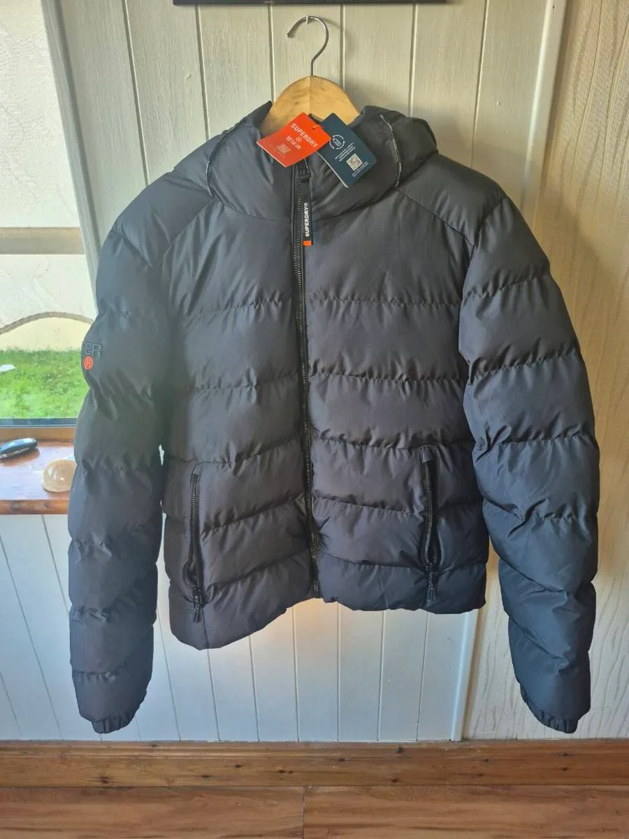 Superdry Mens Ebony Sports Puffer Jacket - Image 1