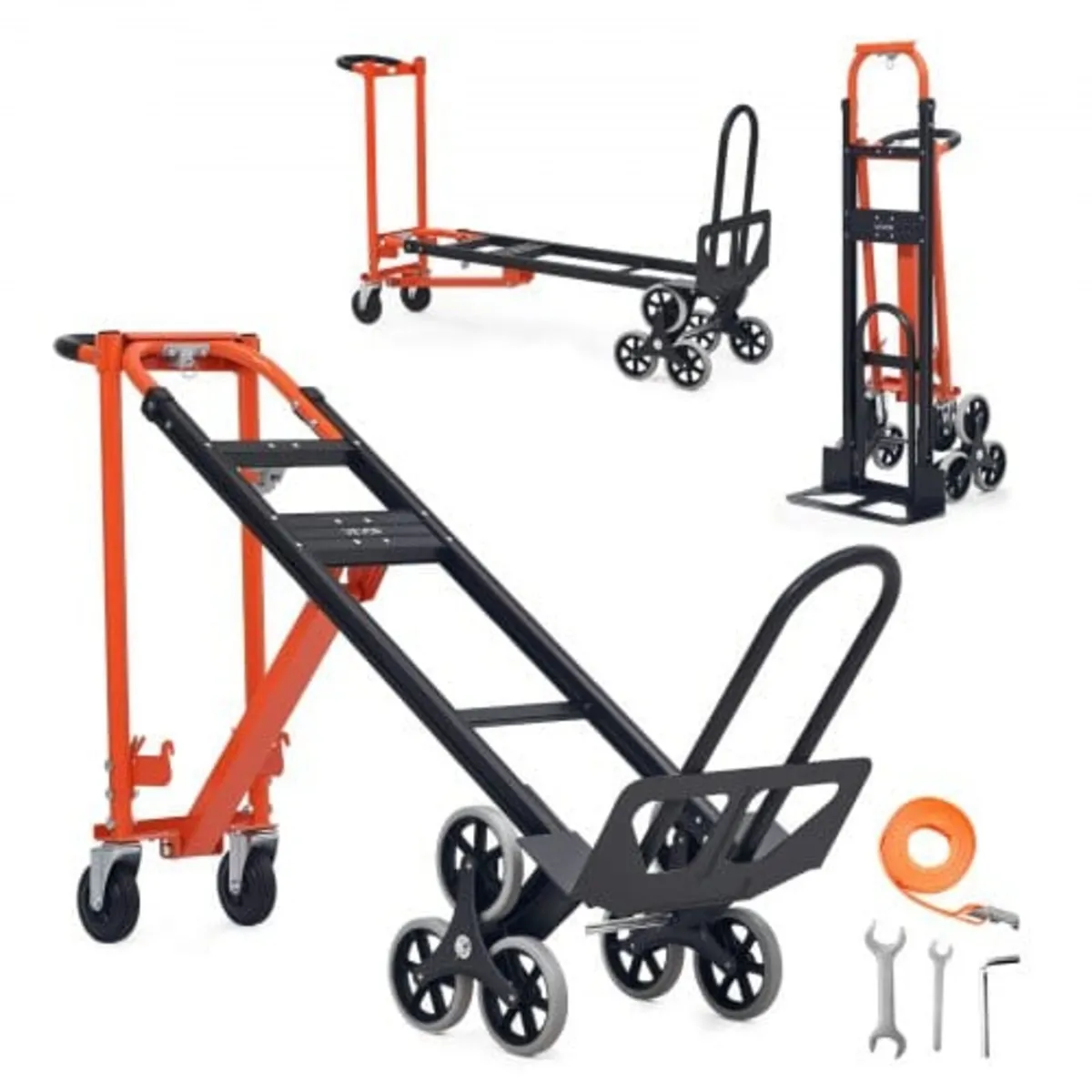3 in 1 Industrial Convertible Stair Climbing Cart, - Image 1