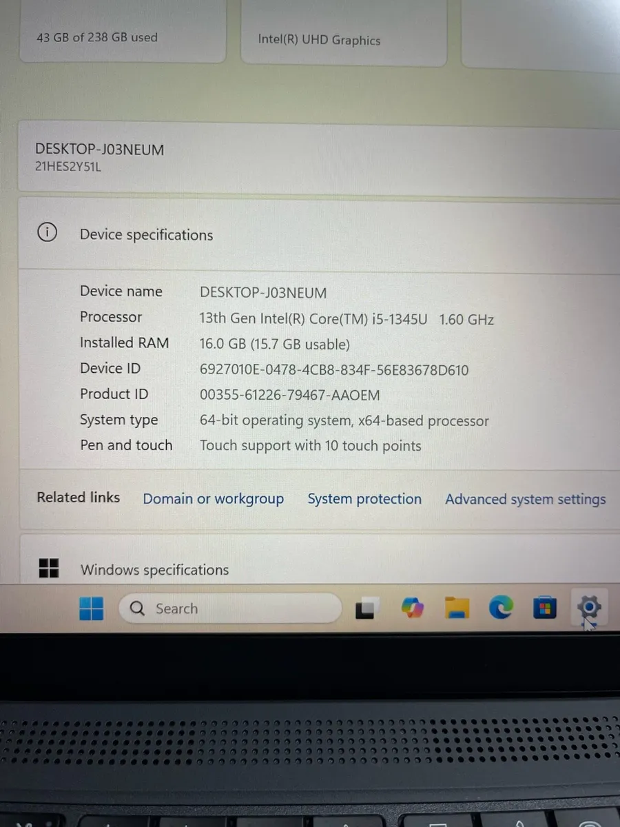 Lenovo T14 Gen 4 i5 pro Touch 16/256 w11 - Image 4