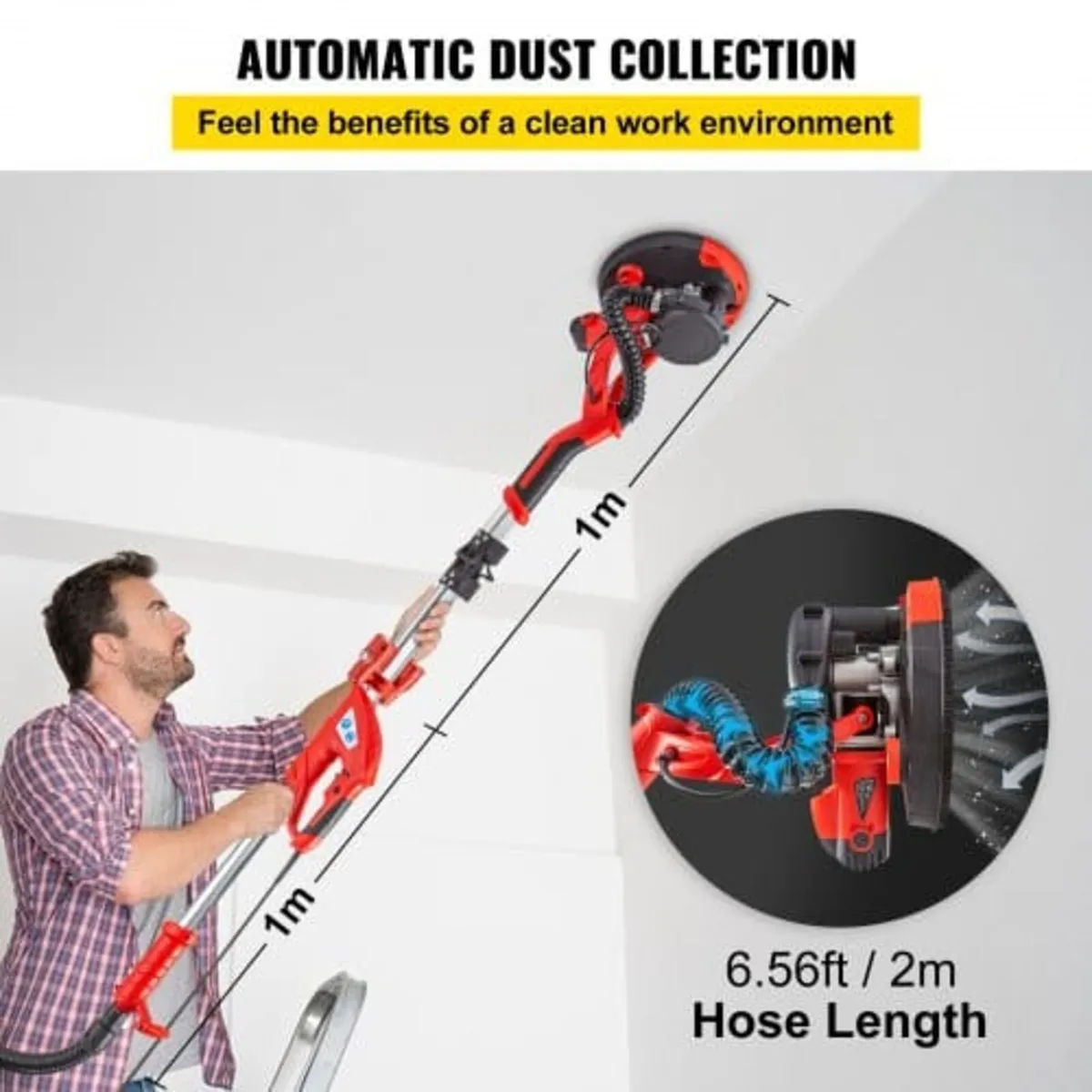 Electric Drywall Sander 750W Drywall Sander Foldab - Image 3