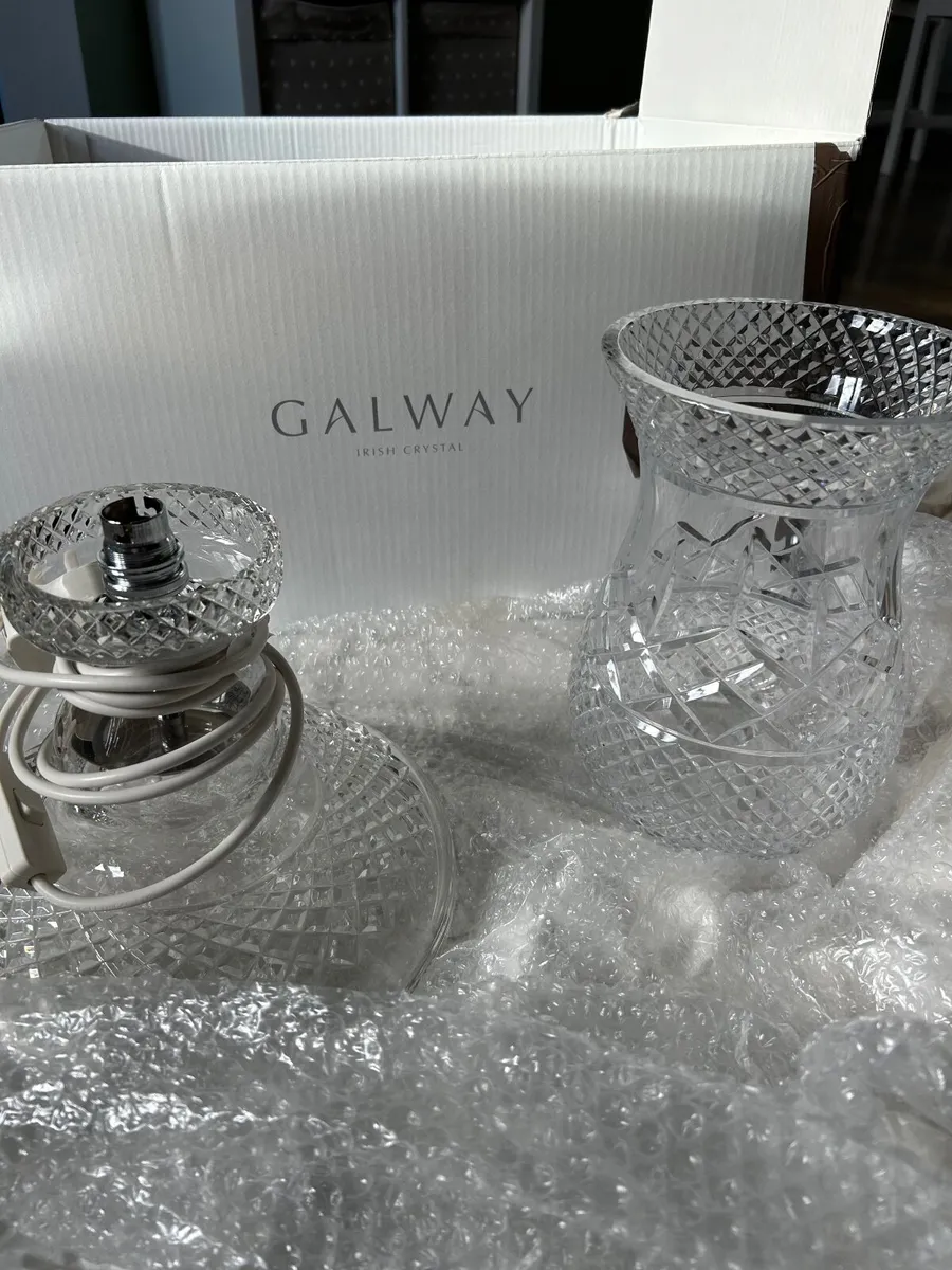 New Galway Crystal 15" Lamp - Image 1