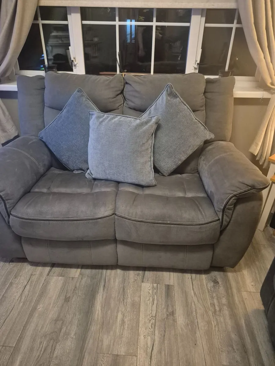 2seater couch and chair - Image 1