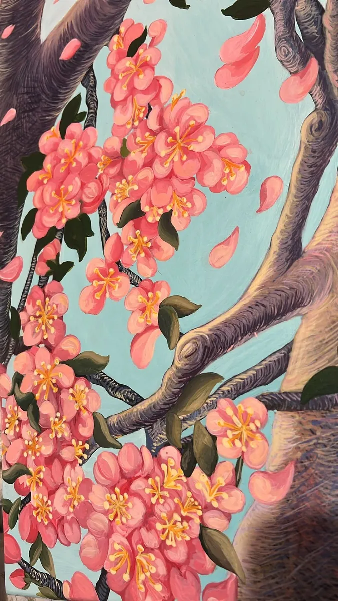 Acrylic Painting,Colour-Changing Leaves | 24 × 32 - Image 3