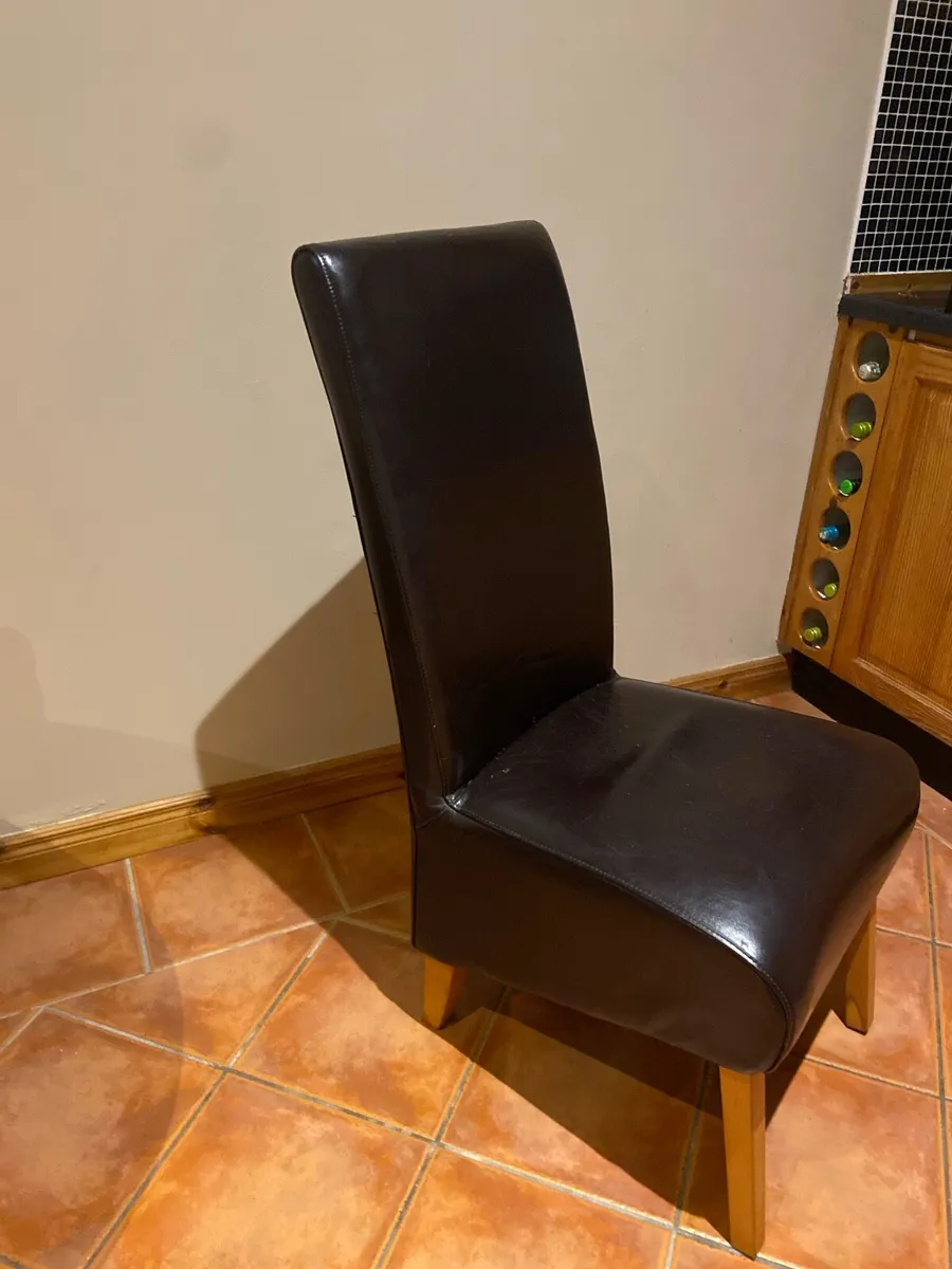 kitchen chairs leather (4) - Image 3