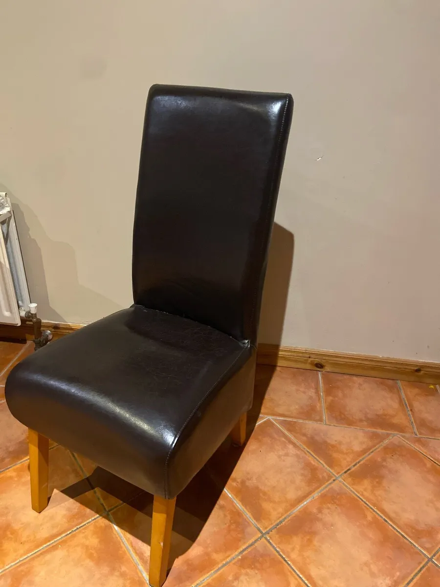 kitchen chairs leather (4) - Image 2