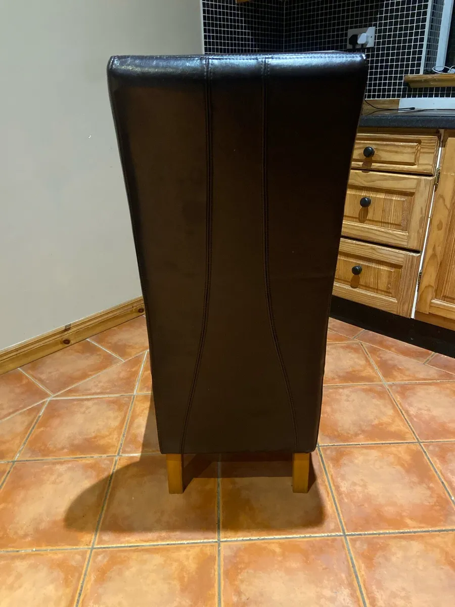 kitchen chairs leather (4) - Image 4