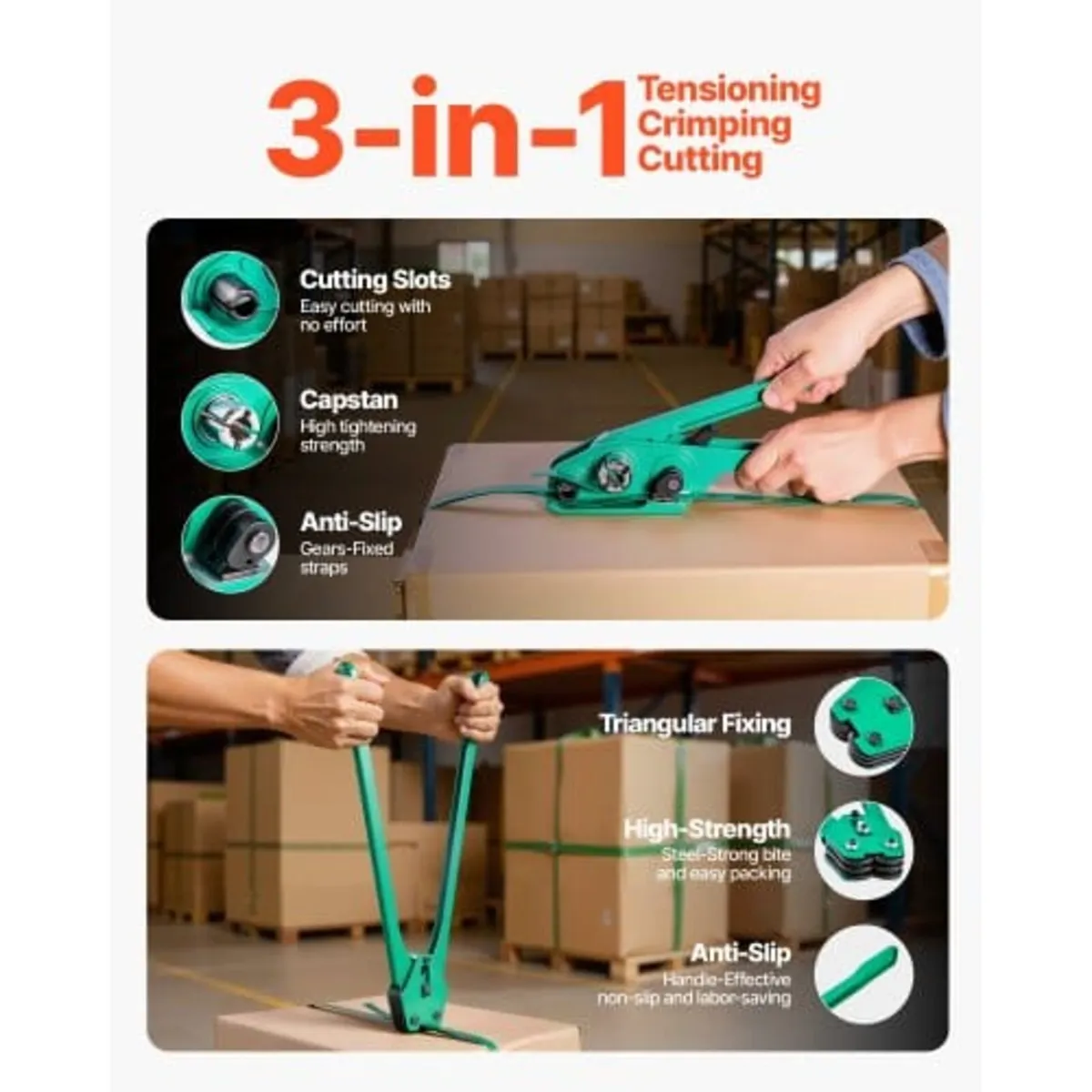 Banding Strapping Kit, Heavy Duty Banding Sealer T - Image 2