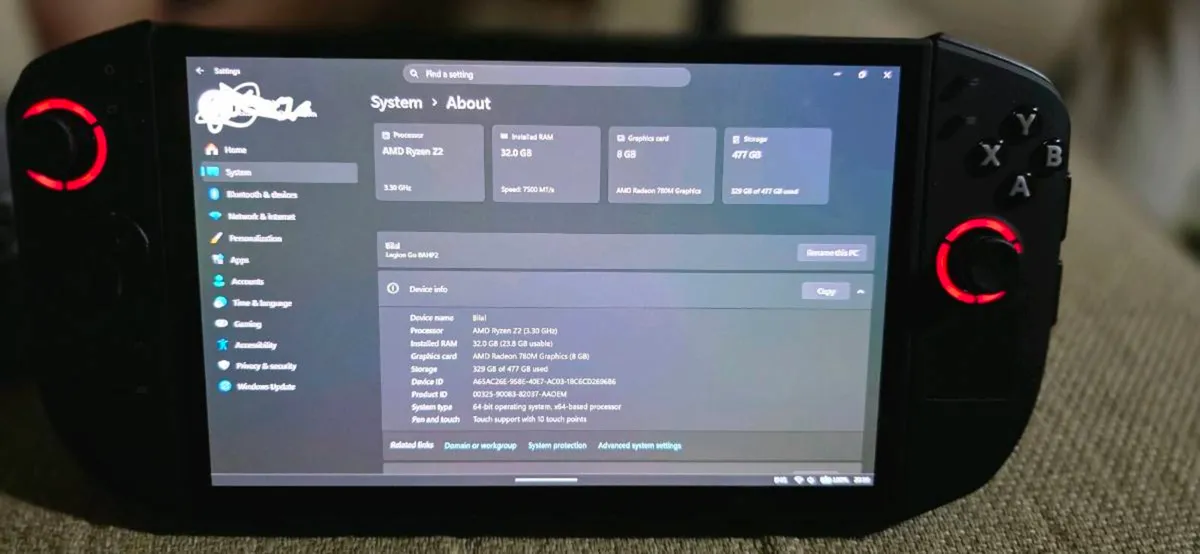 Lenovo Legion Go 2 Z2 Extreme 512GB - Image 3