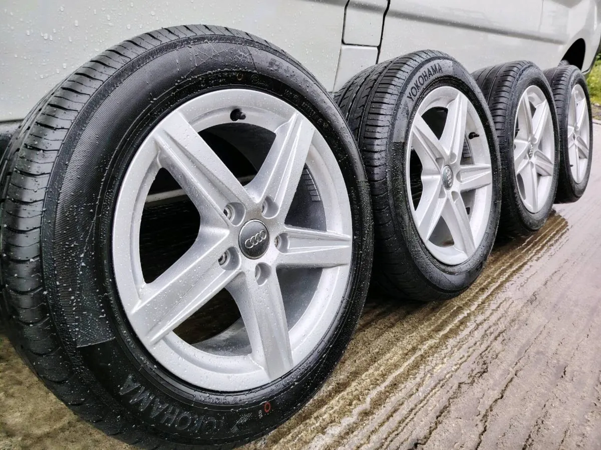 Audi alloy wheels on Yokohama tyres - Image 1