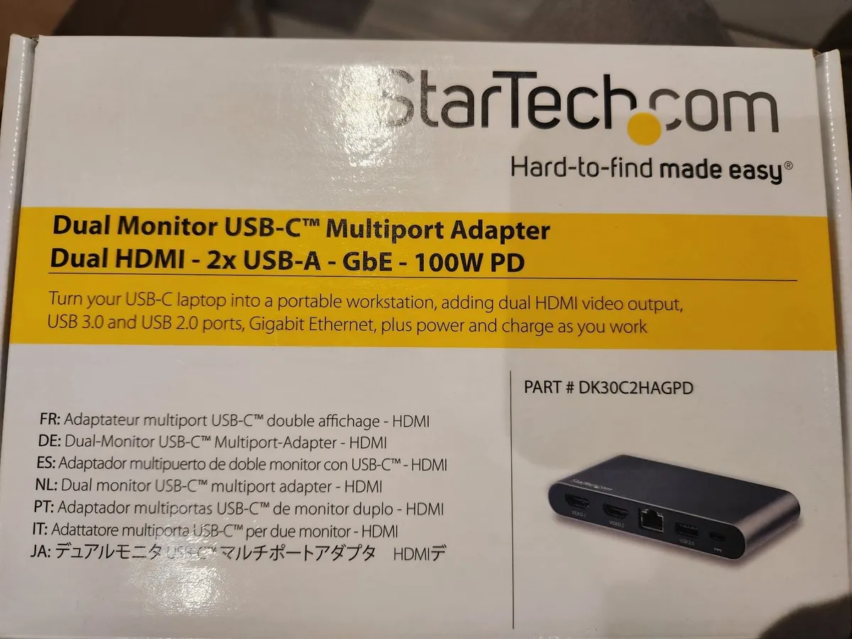 Dual monitor usb-c multiport adapter - Image 1