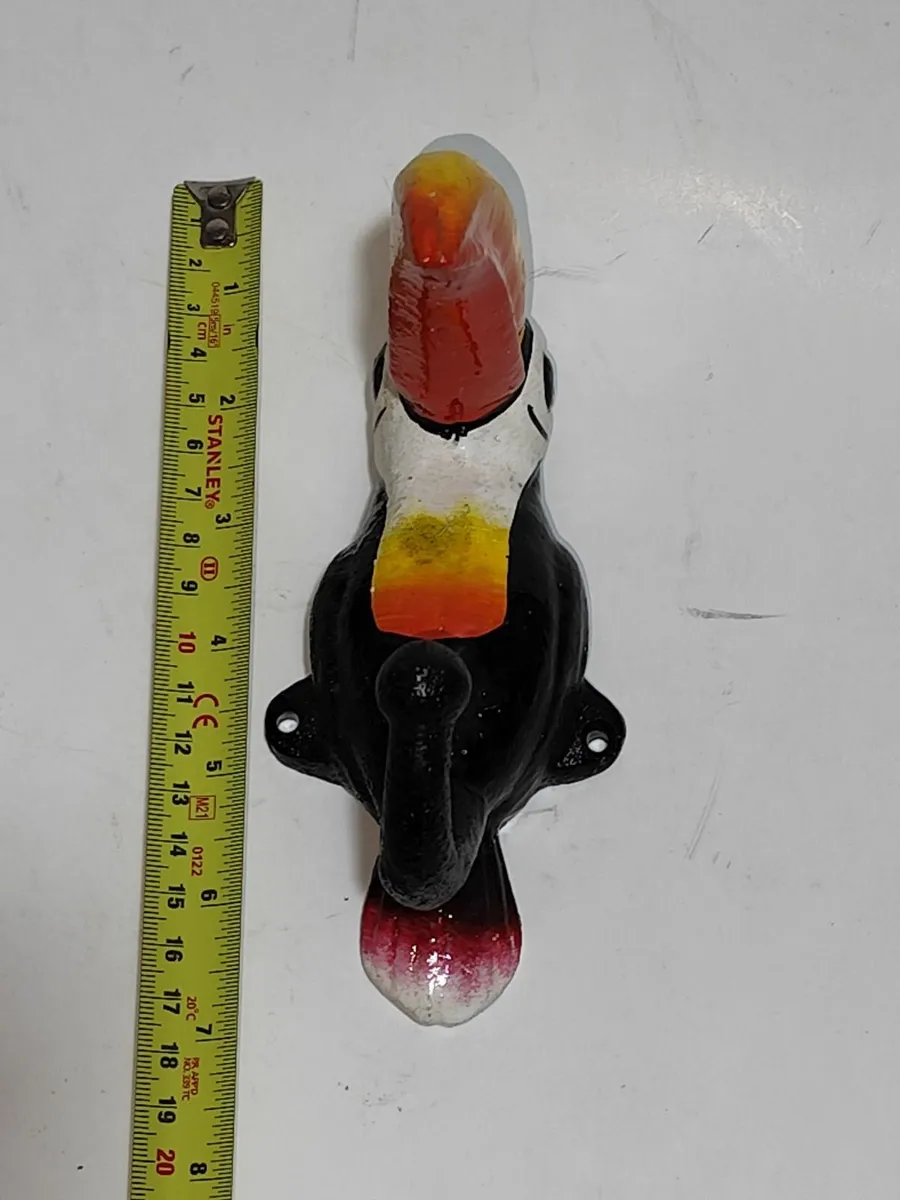 Cast Iron Colourful Toukan Coat Hook - Image 2
