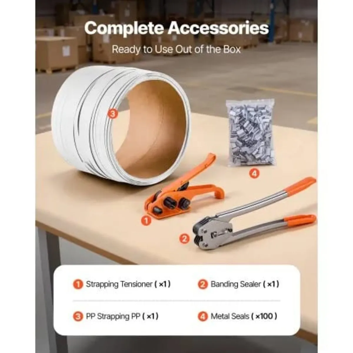 Banding Strapping Kit, Heavy Duty Banding Sealer T - Image 4