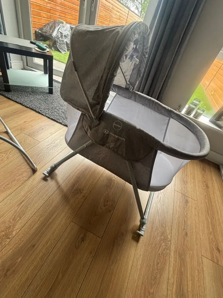 Kinderkraft Baby Cot/Cradle - Grey - Image 1
