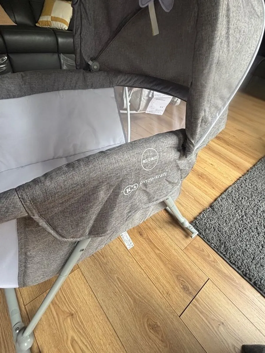 Kinderkraft Baby Cot/Cradle - Grey - Image 3