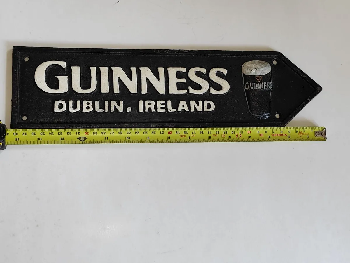 Large Guinness Cast Iron Collectable Sign - Image 2