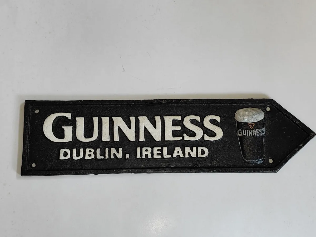 Large Guinness Cast Iron Collectable Sign - Image 1