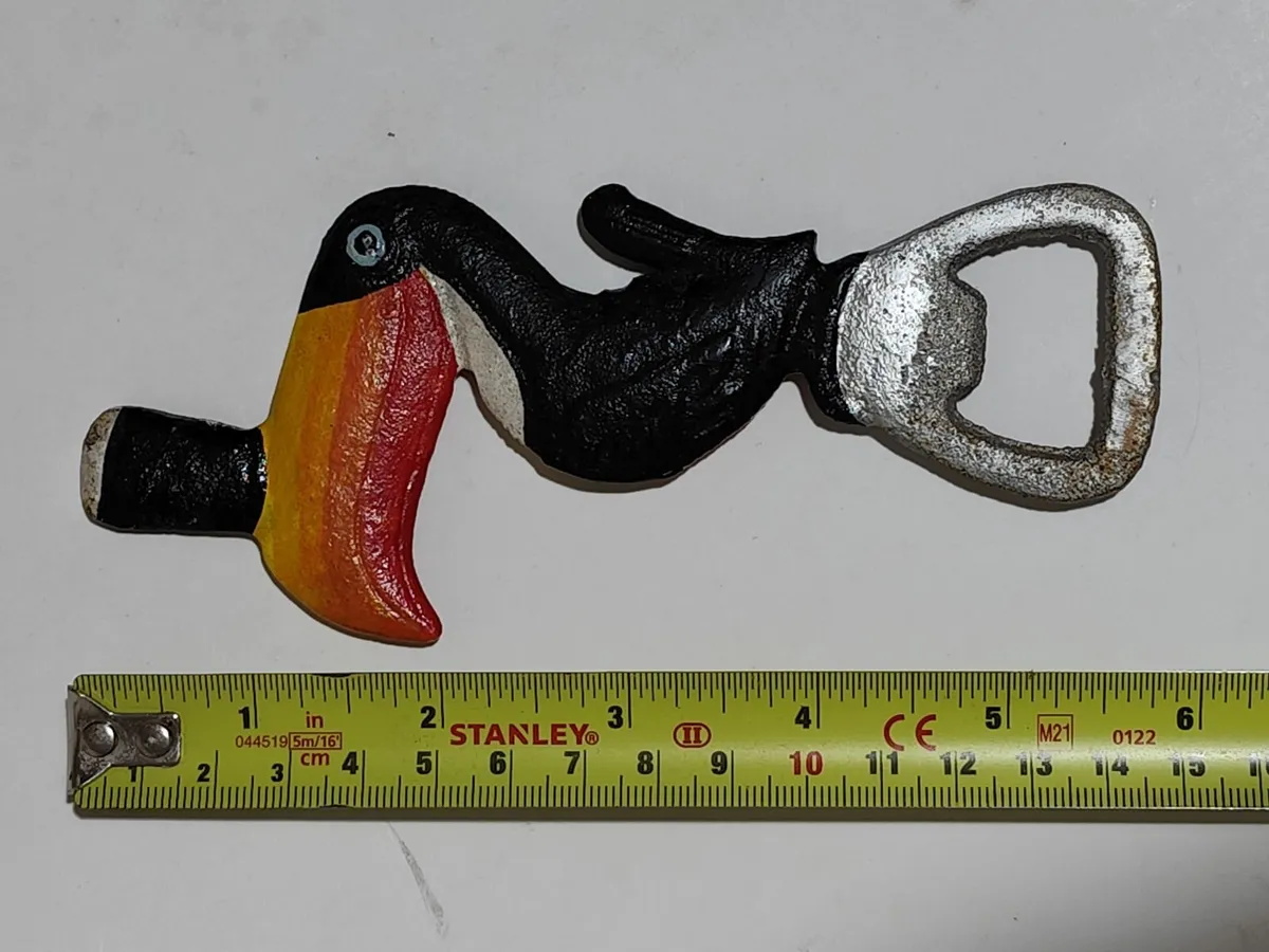 Guinness Toukan motif cast iron bottle opener - Image 2