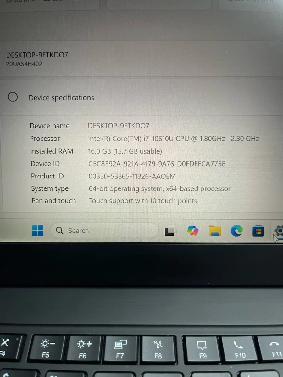 Lenovo X1 carbon i7 pro 16/512 Touchscreen - Image 4