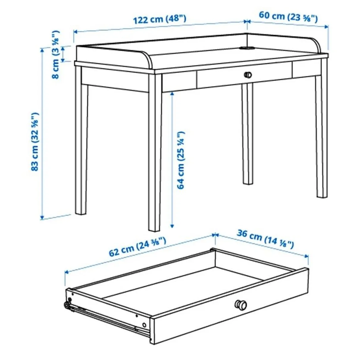 IKEA Smyga Desk / Dresser - Image 3