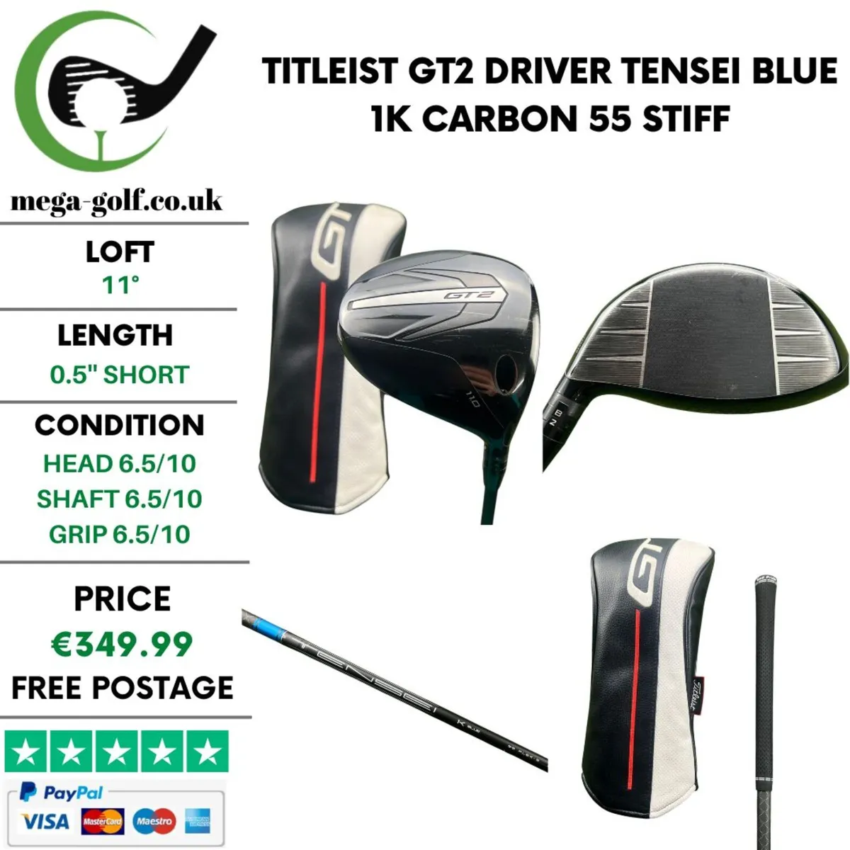 Titleist GT2 Driver / 11° / Stiff - Image 1