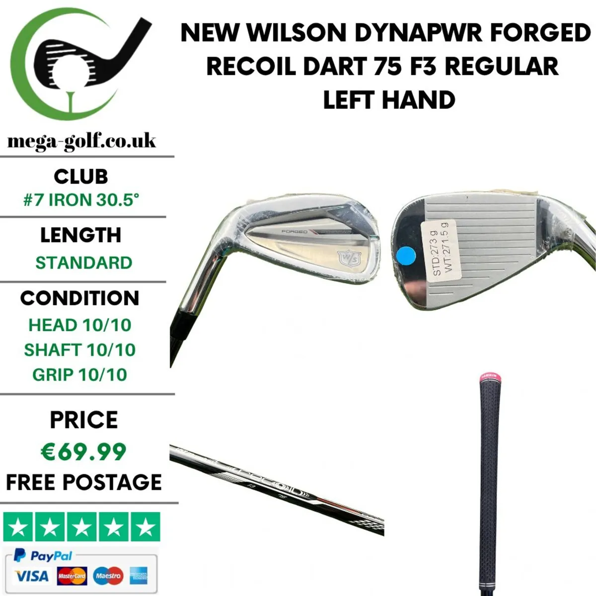 New Wilson DYNAPWR Forged #7 Iron 30.5° / Regular - Image 1