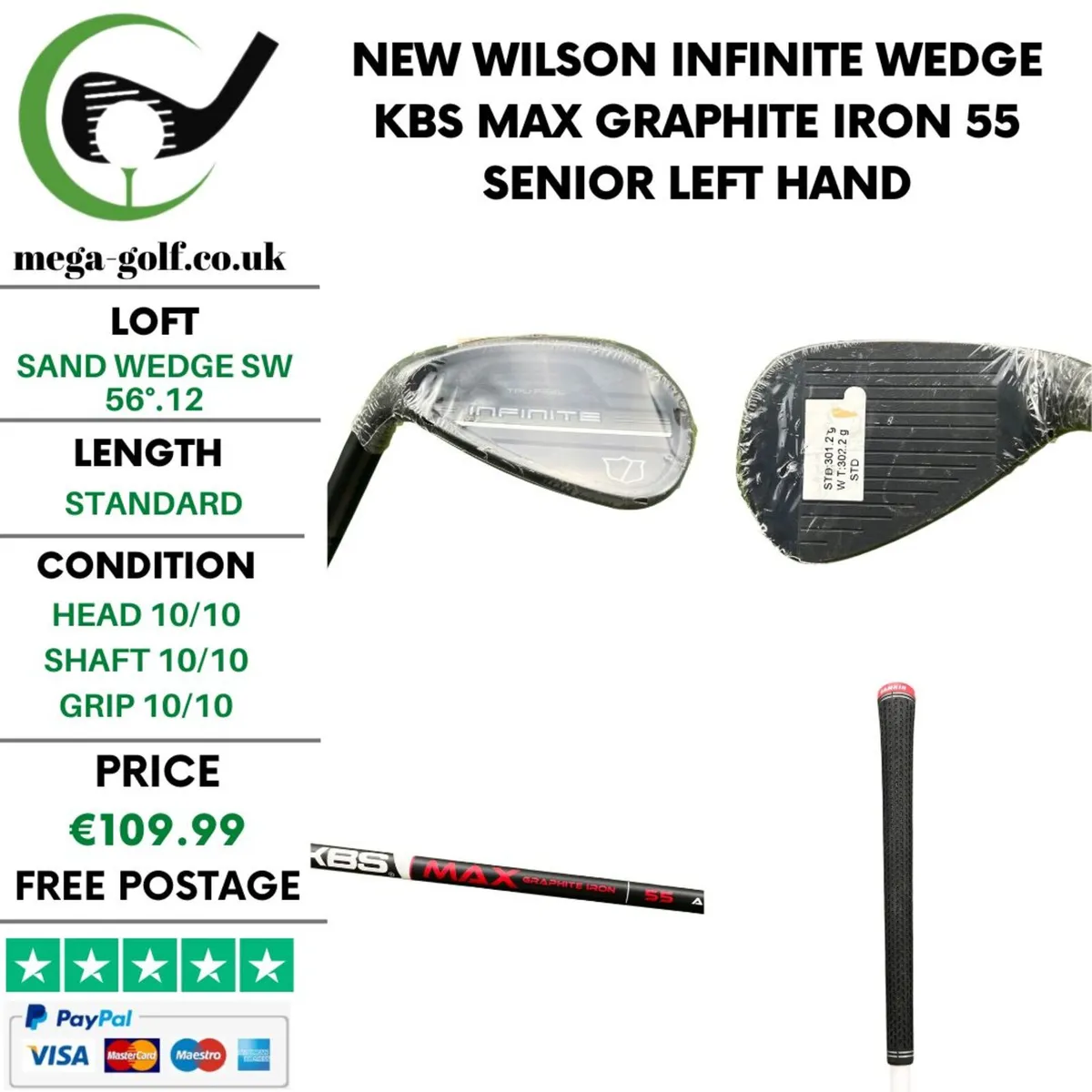 New Wilson Infinite Wedge Sw 56°.12 / Senior - Image 1