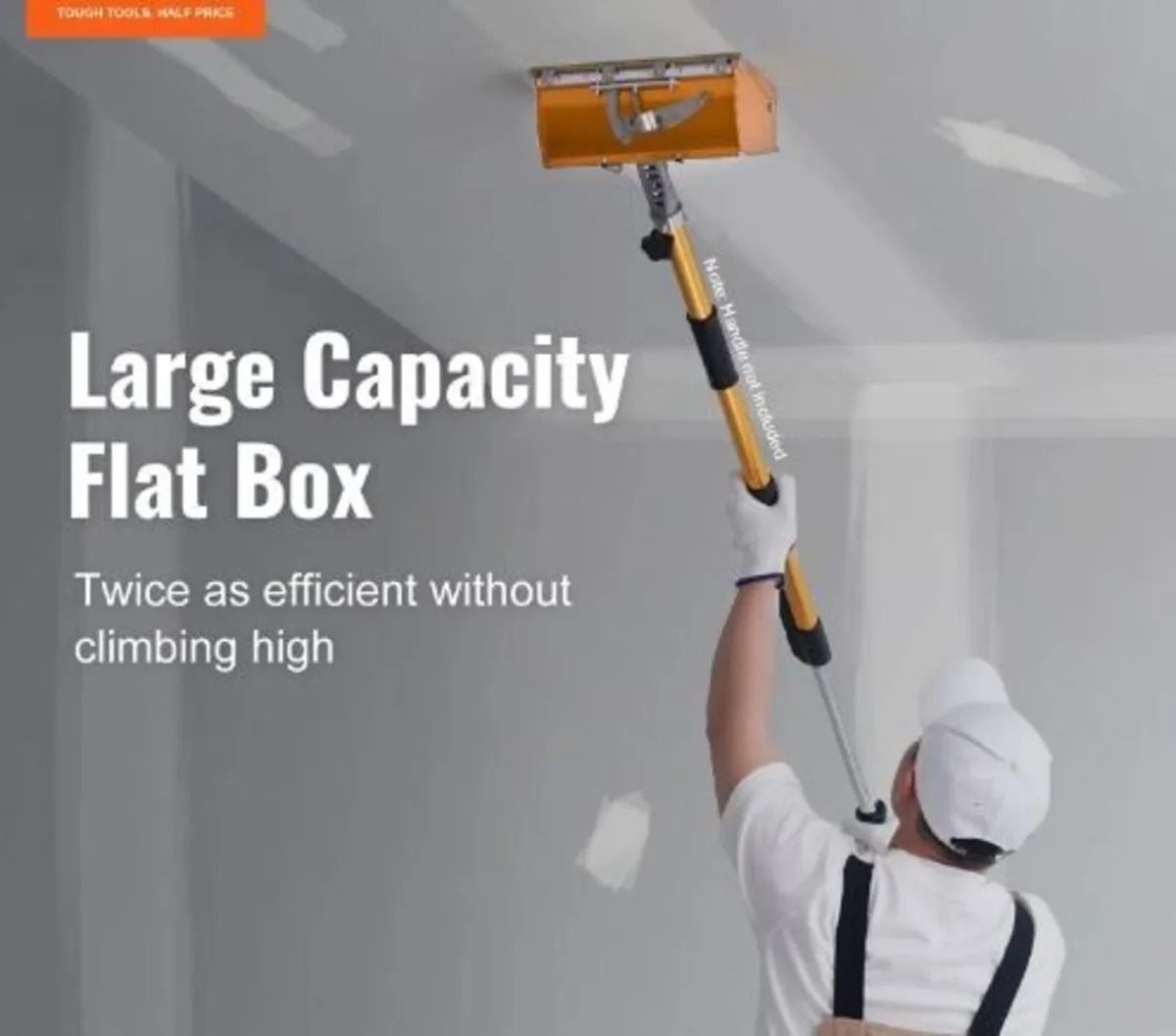 Drywall Flat Box, 10-Inch Wide Quick Clean, Alumi - Image 2