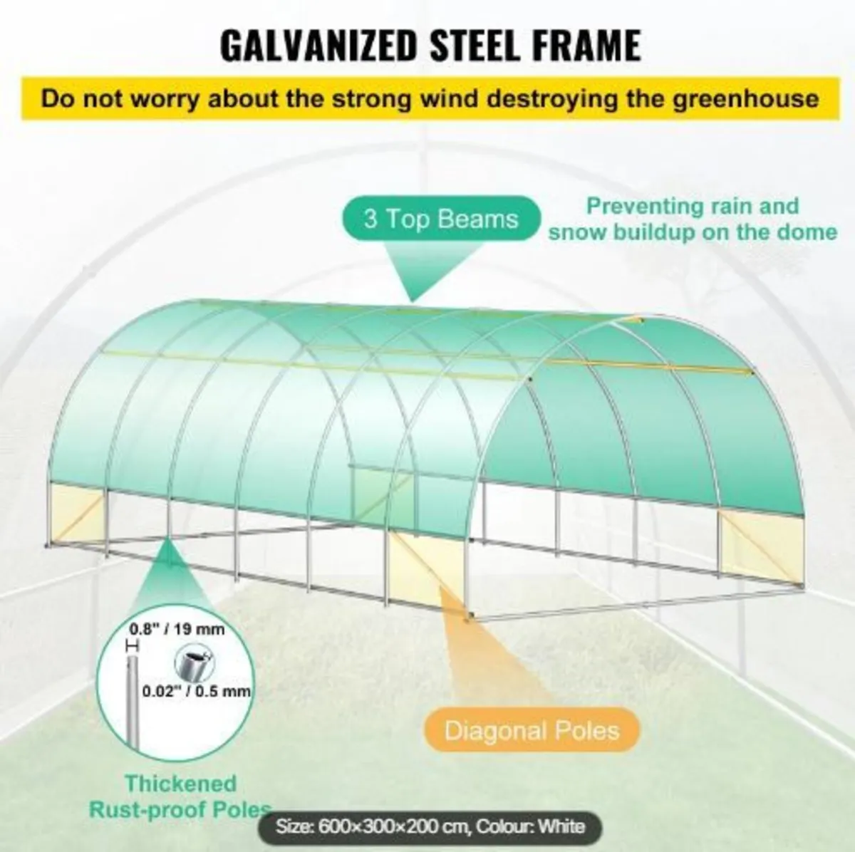 Walk-in Tunnel Greenhouse - Image 3